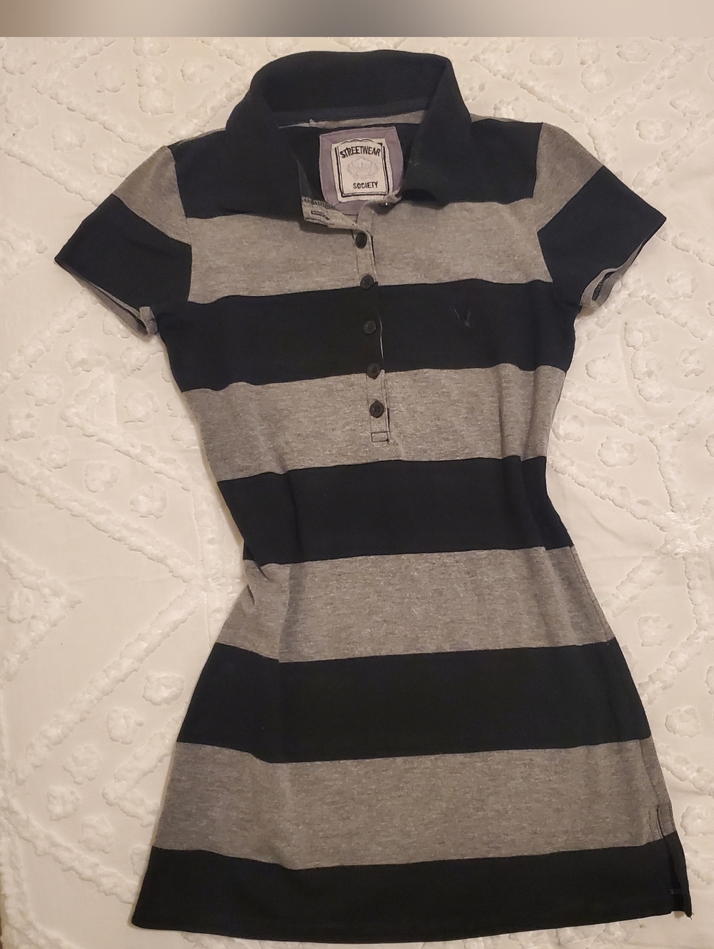 Streetwear Society Gray and Black Tunic Size S